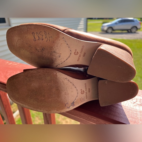 Corso Como Gamie Open Toe Ankle Booties in Saddle Brown - Size 6.5 - Picture 4 of 6